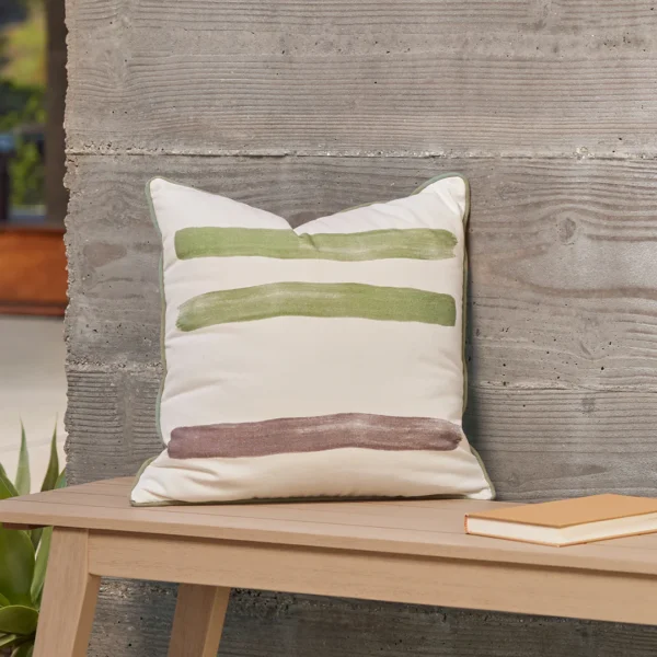 Baleen Indoor/Outdoor Pillow – Ice Blue