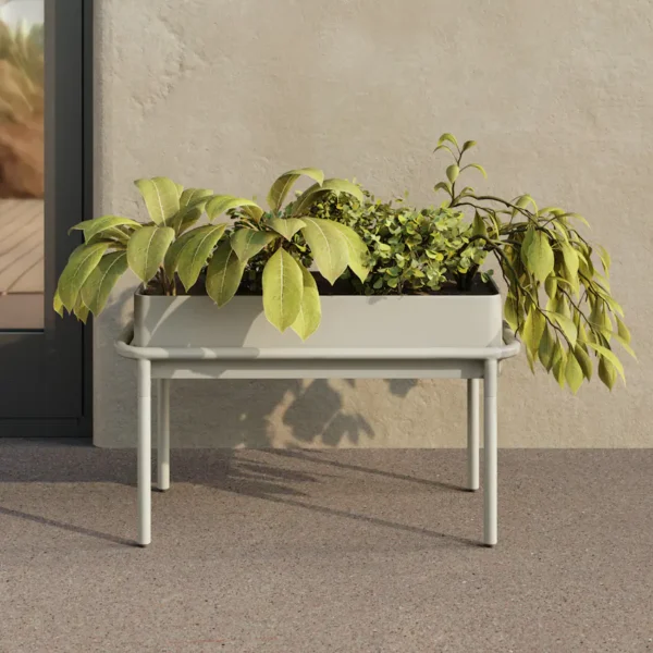 Marais Outdoor Low Planter – Taupe